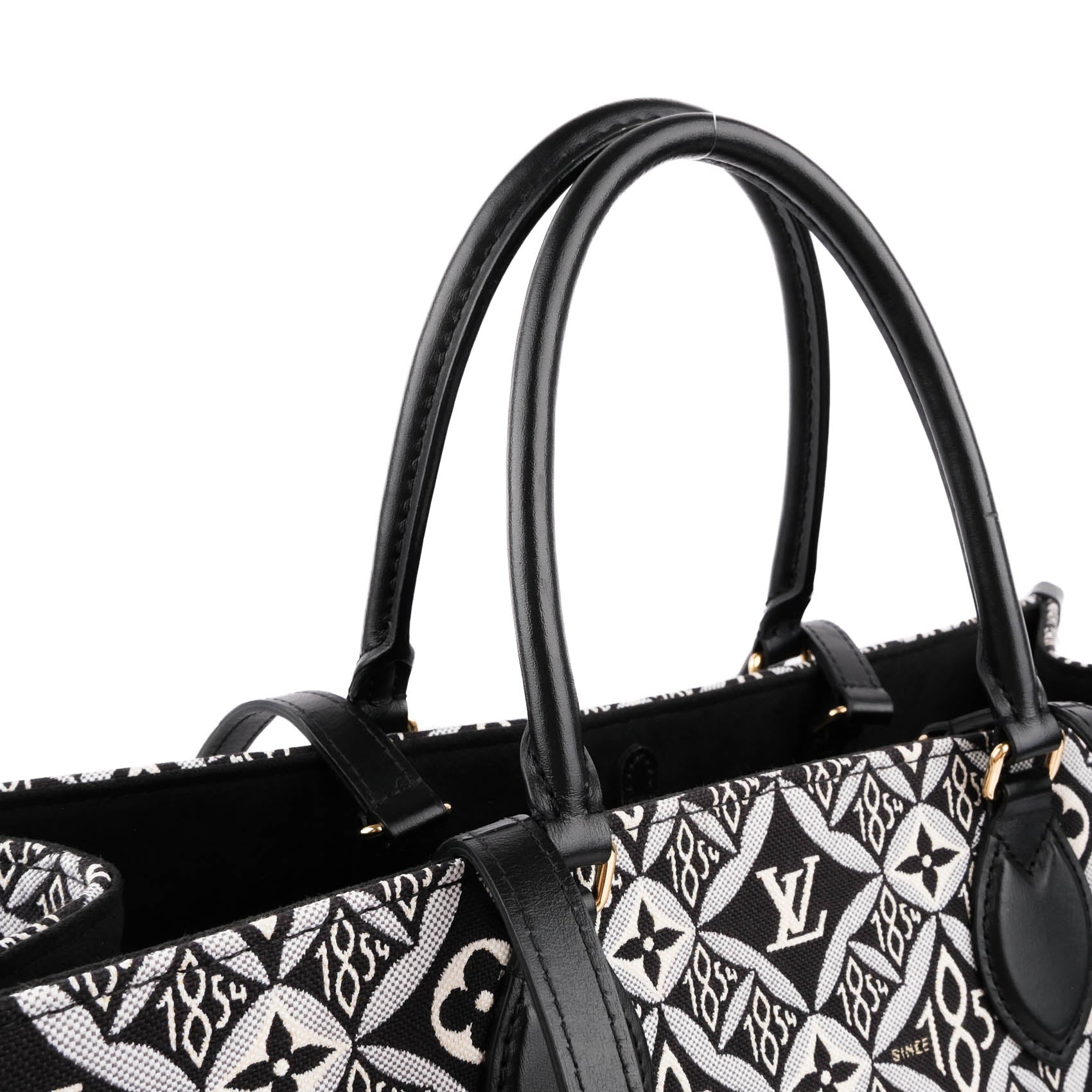Louis Vuitton Onthego GM Since 1854 M57207 Black Jacquard Tote Bag NFC Verified