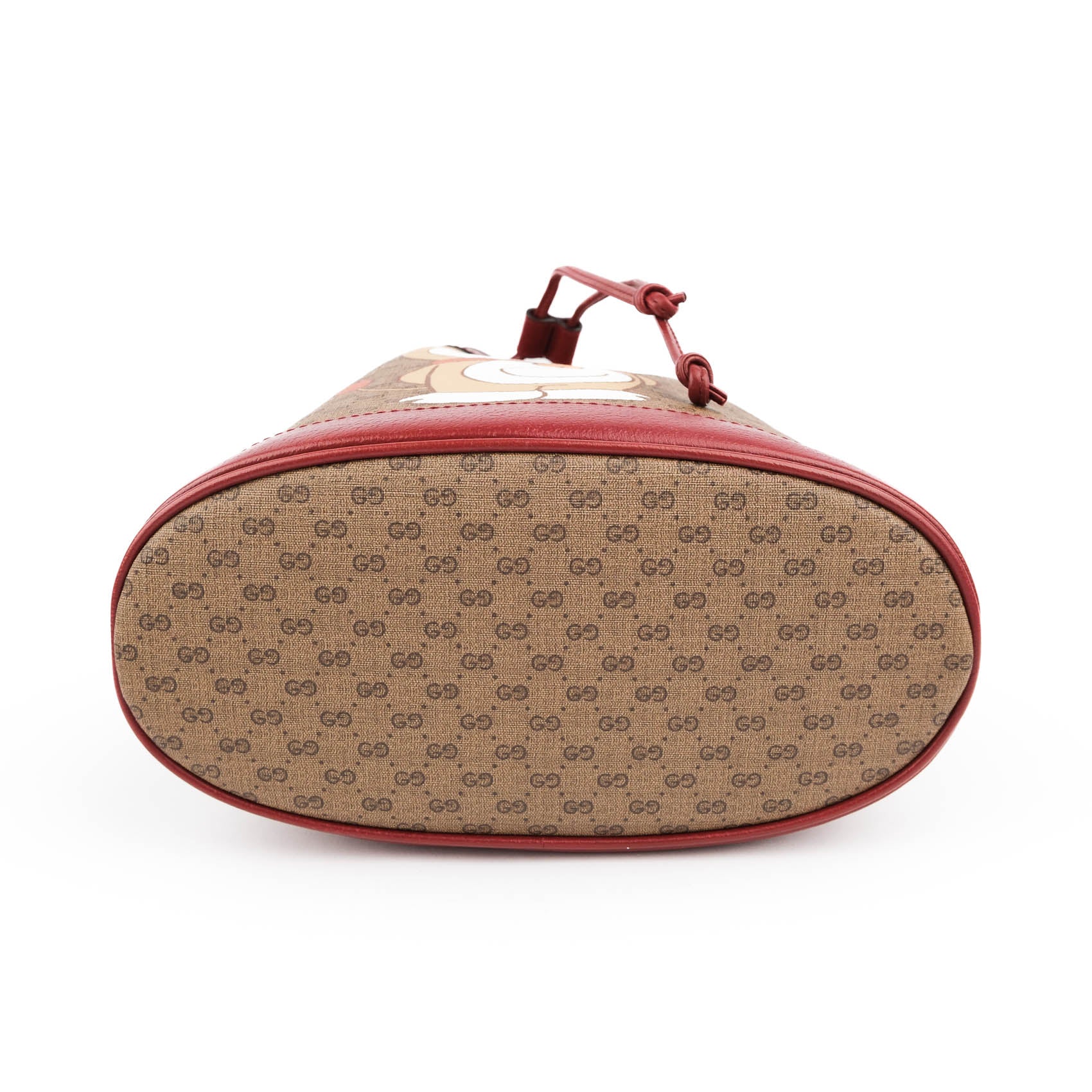 Gucci x Doraemon Limited Edition Mini Bucket Bag GG Supreme Canvas Red 647801