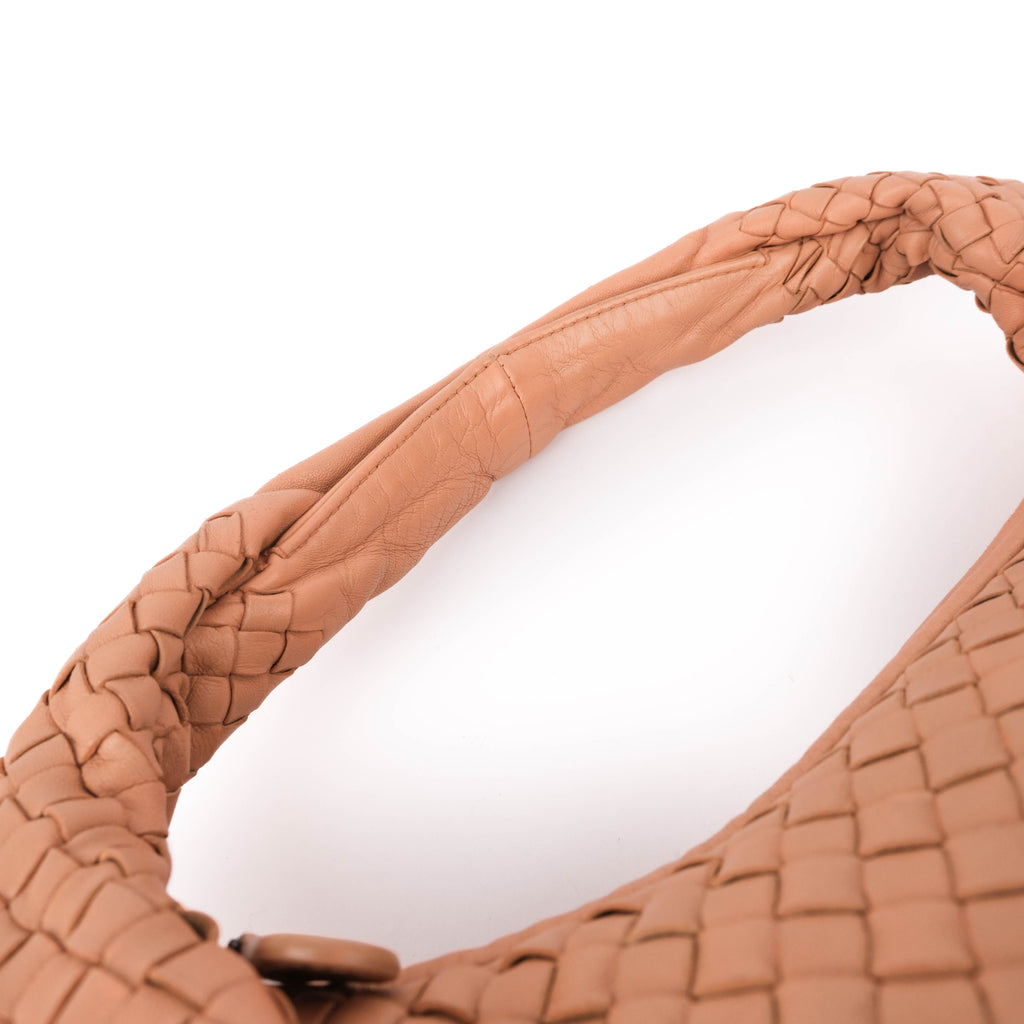 Bottega Veneta Medium Intrecciato Nappa Veneta Hobo Bag - Dusty Rose