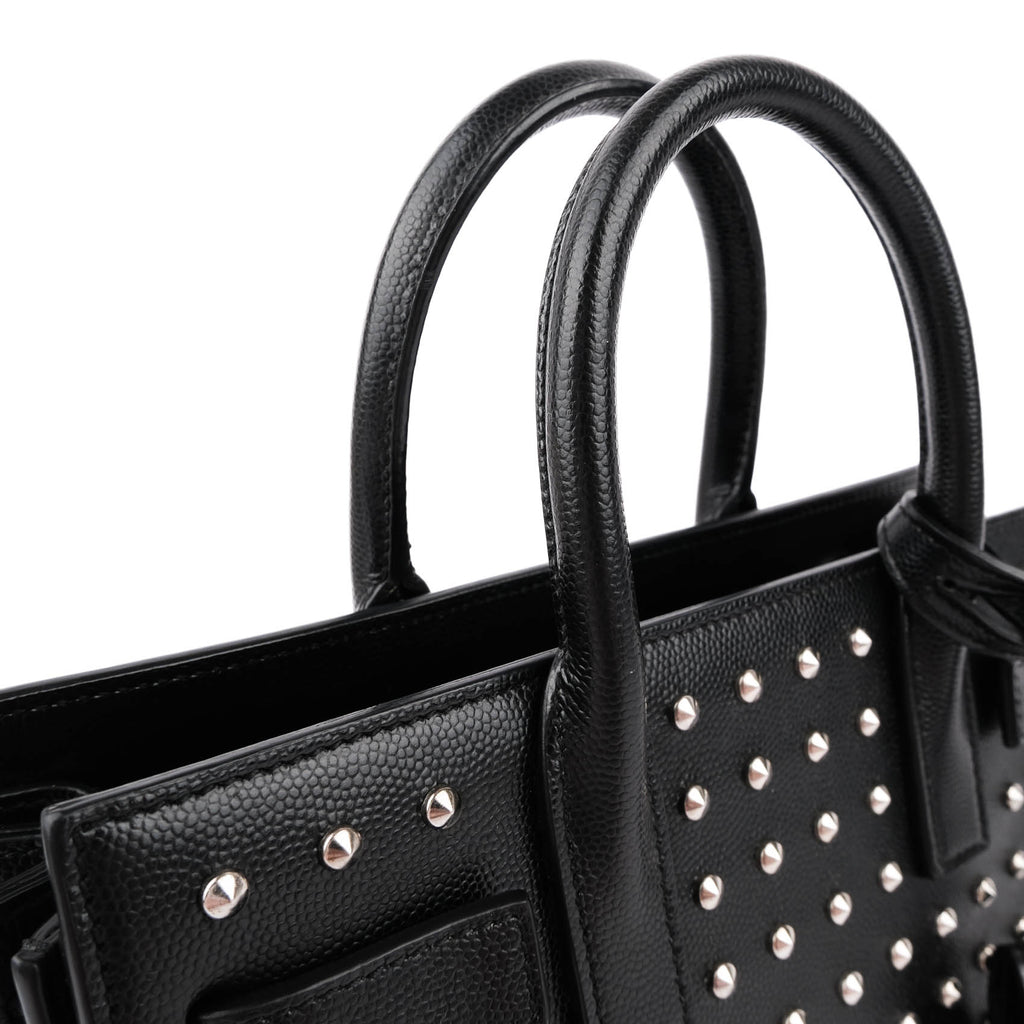 Saint Laurent Studded Nano Sac de Jour in Black Calfskin (2014 Edition) VLR3551540514