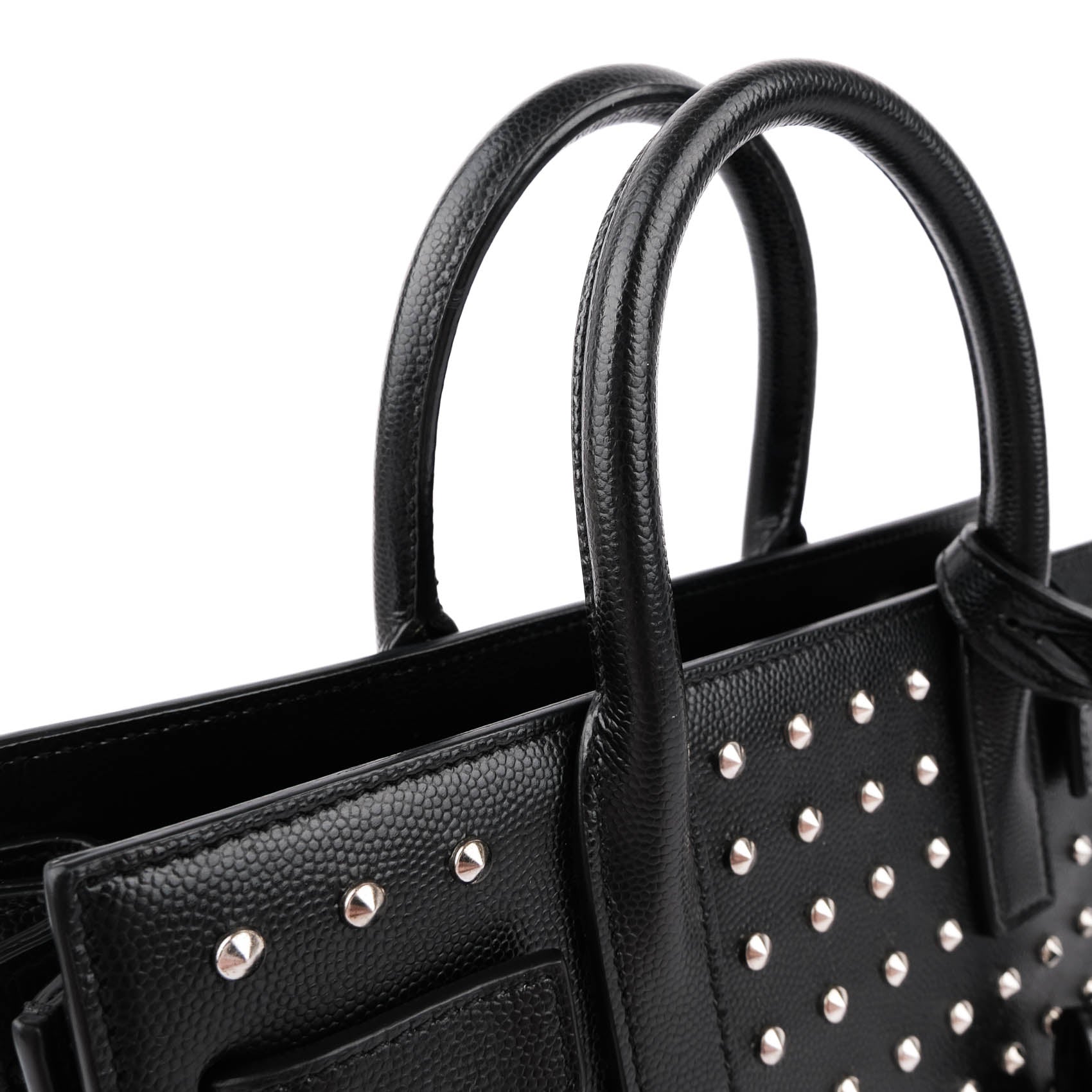 Saint Laurent Studded Nano Sac de Jour in Black Calfskin (2014 Edition) VLR3551540514