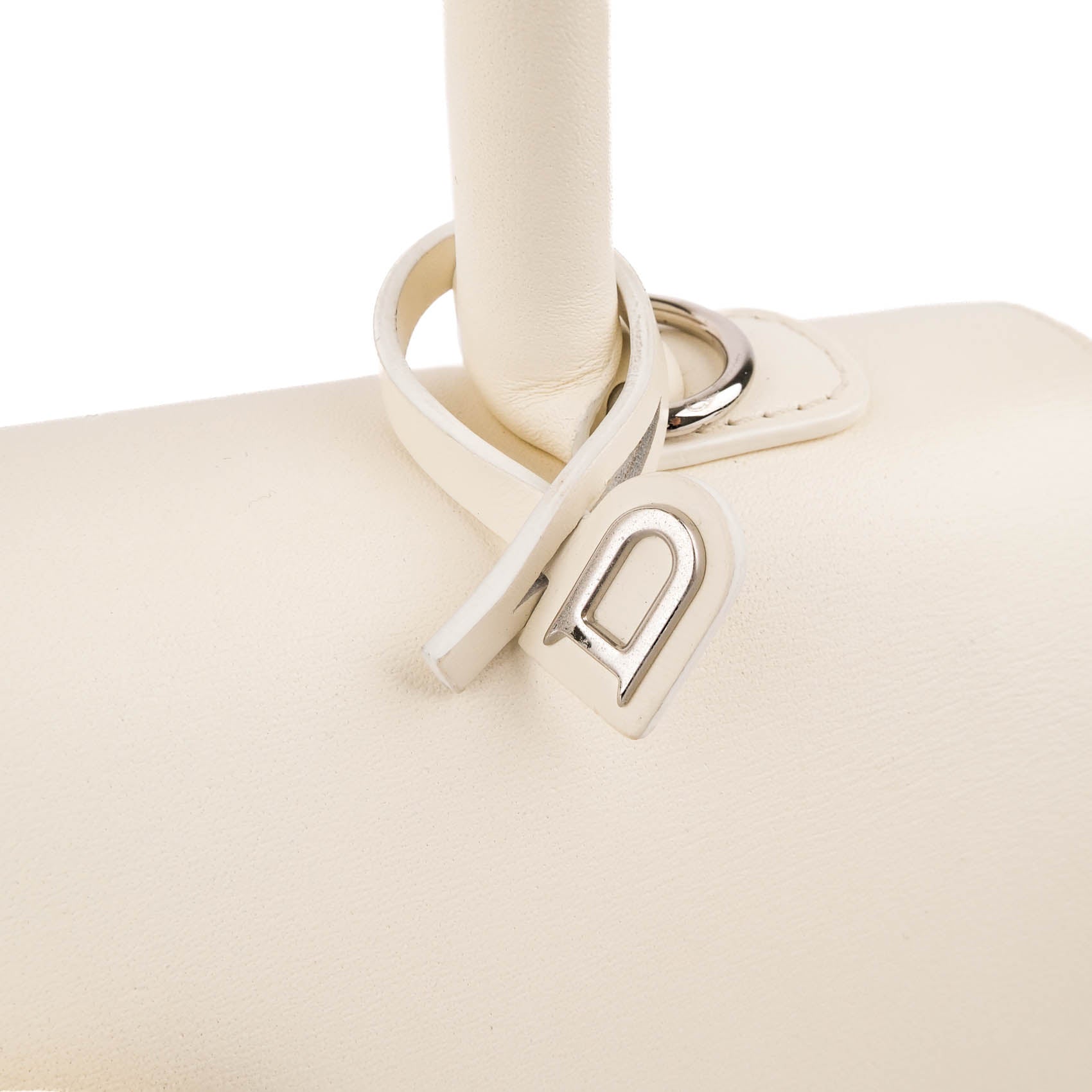 Delvaux Brillant MM (Medium) in White Leather