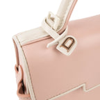 Delvaux Tempête Mini Calfskin Leather 2-Way Handbag (Light Pink / Bicolor)