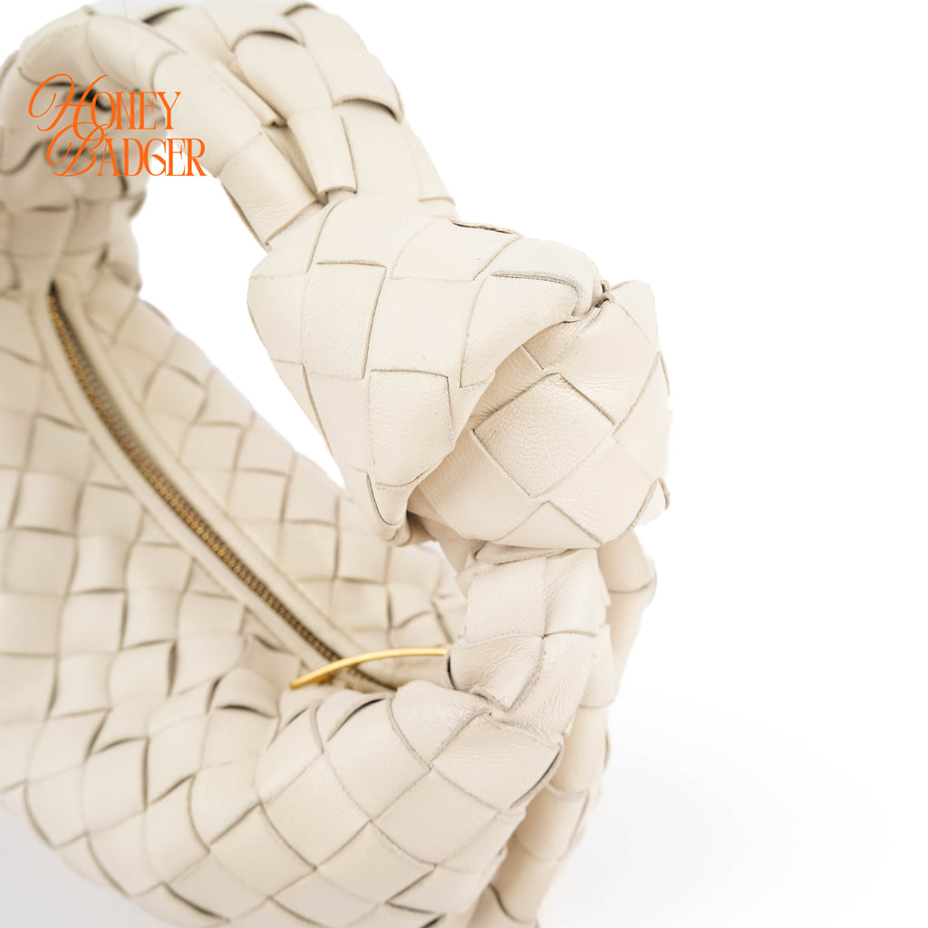 Bottega Veneta Intrecciato Nappa Mini Jodie - White