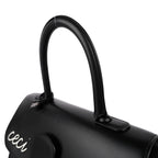 Delvaux Brillant MM L'Humour Handbag - Black Box Calf Leather