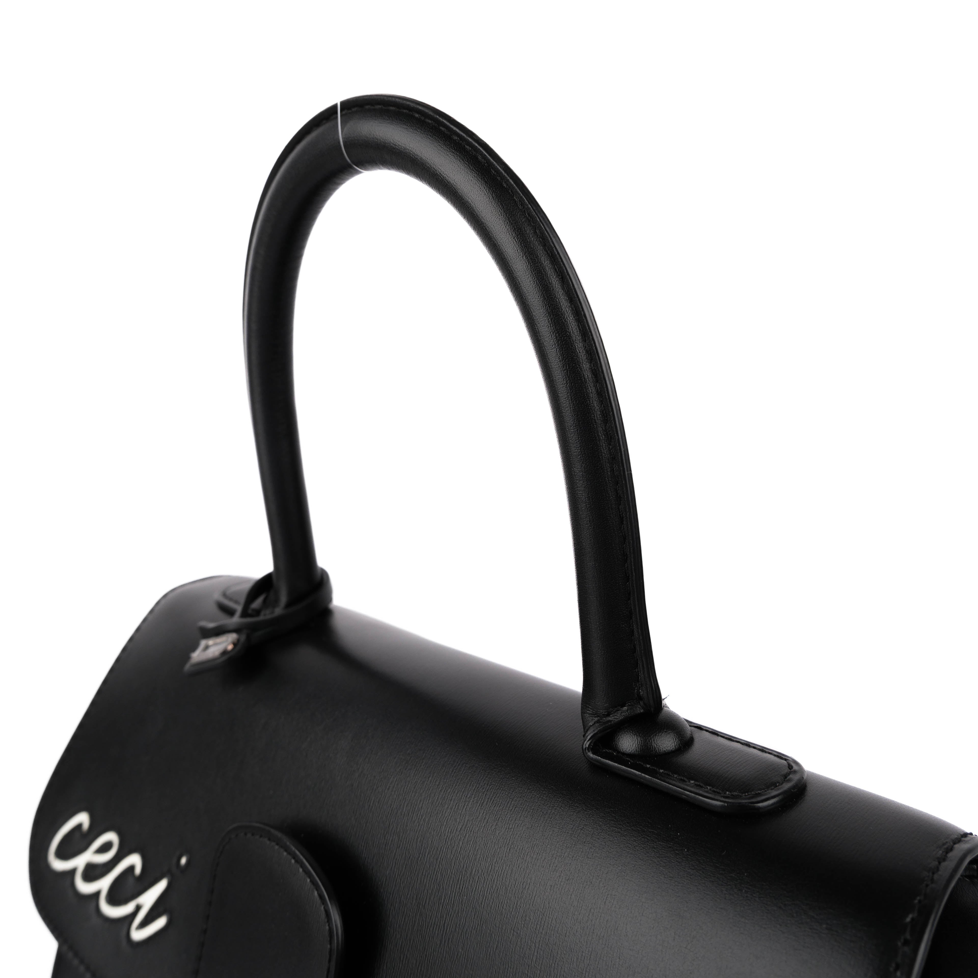 Delvaux Brillant MM L'Humour Handbag - Black Box Calf Leather