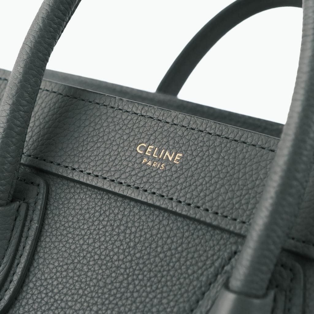 Celine Nano Luggage Bag in Drummed Calfskin