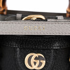 Gucci Diana Mini Handbag - Black Leather with Bamboo Handles