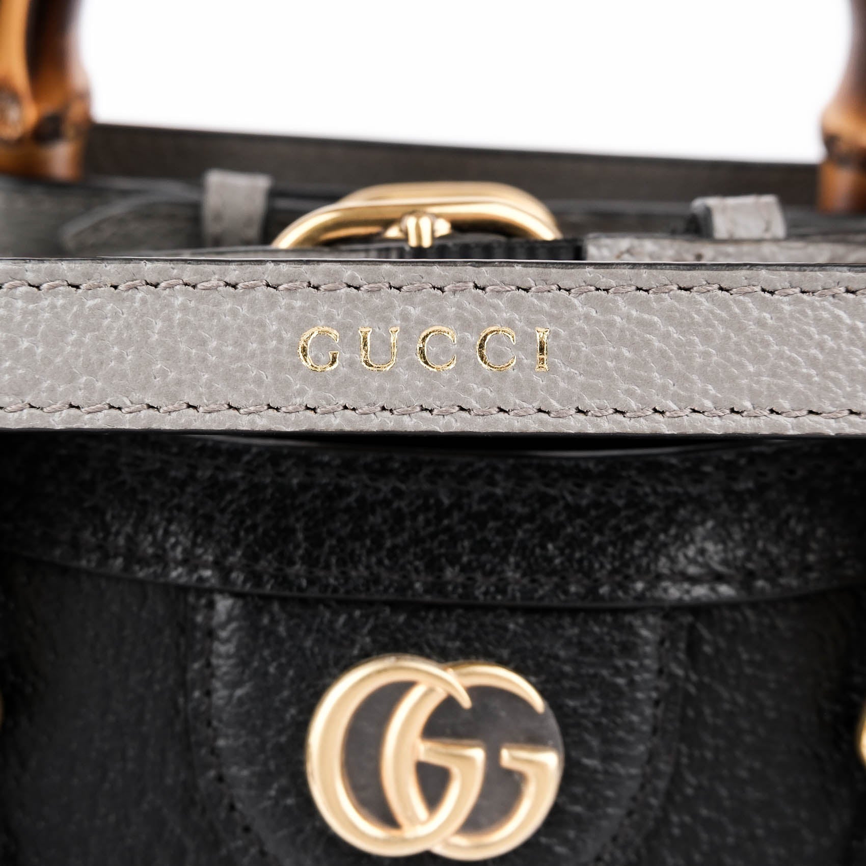 Gucci Diana Mini Handbag - Black Leather with Bamboo Handles
