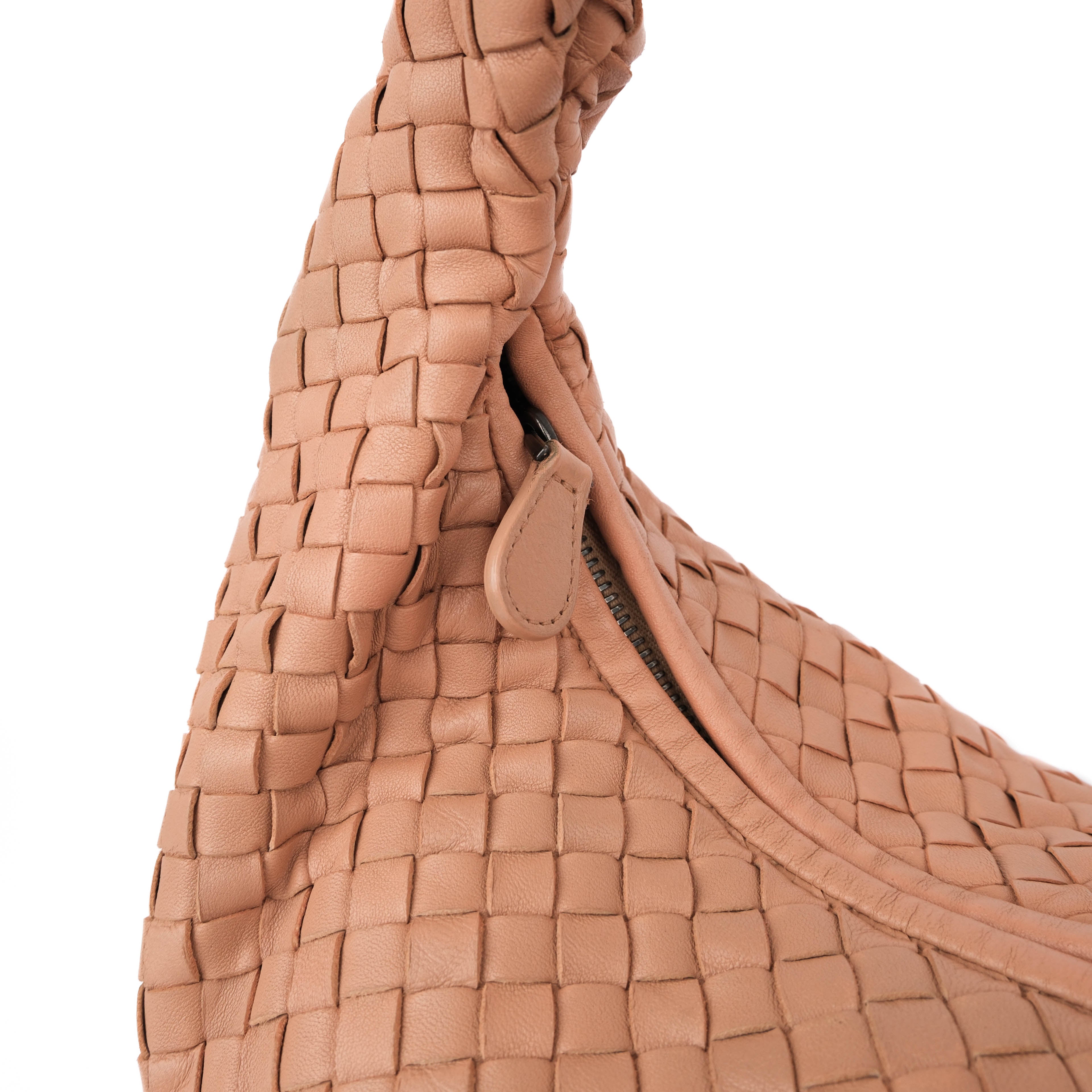 Bottega Veneta Medium Intrecciato Nappa Veneta Hobo Bag - Dusty Rose