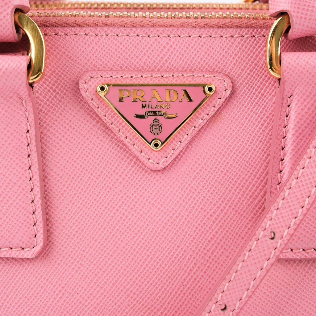 Prada Saffiano Lux Leather 2-Way Handbag - Pink