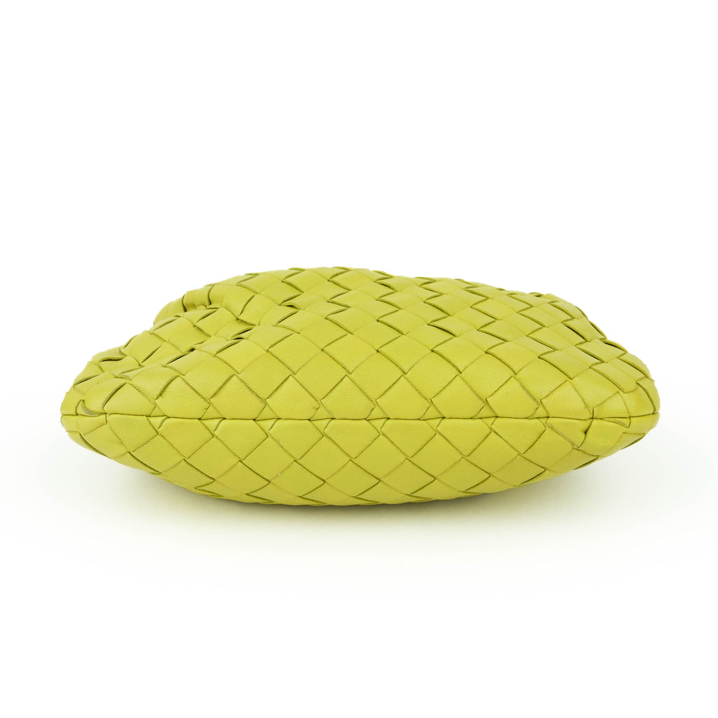 Bottega Veneta Mini Jodie Bag 72750 Intrecciato Leather Handbag Yellow-Green