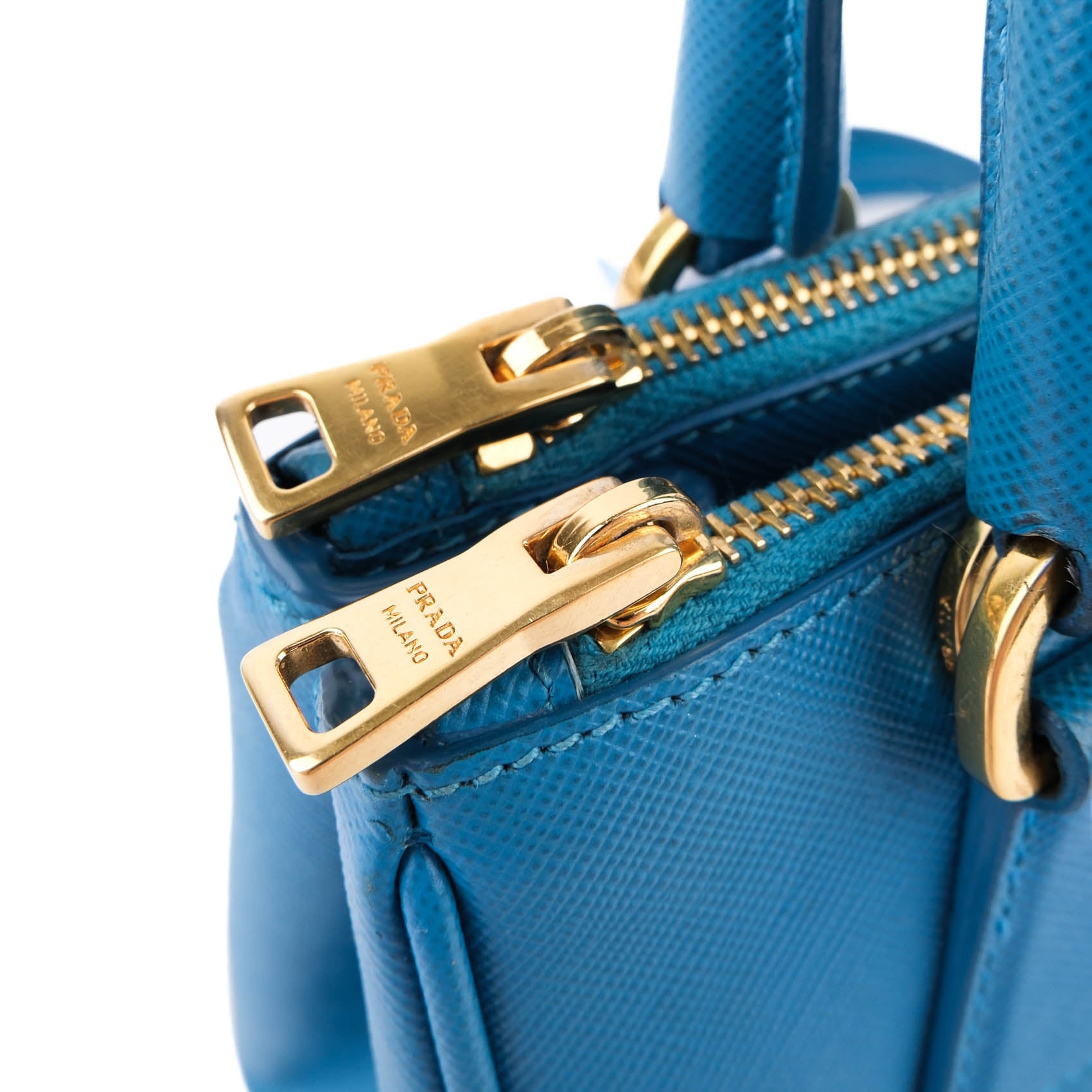 Prada Galleria Saffiano Leather Mini Bag – Vibrant Blue 1BA916