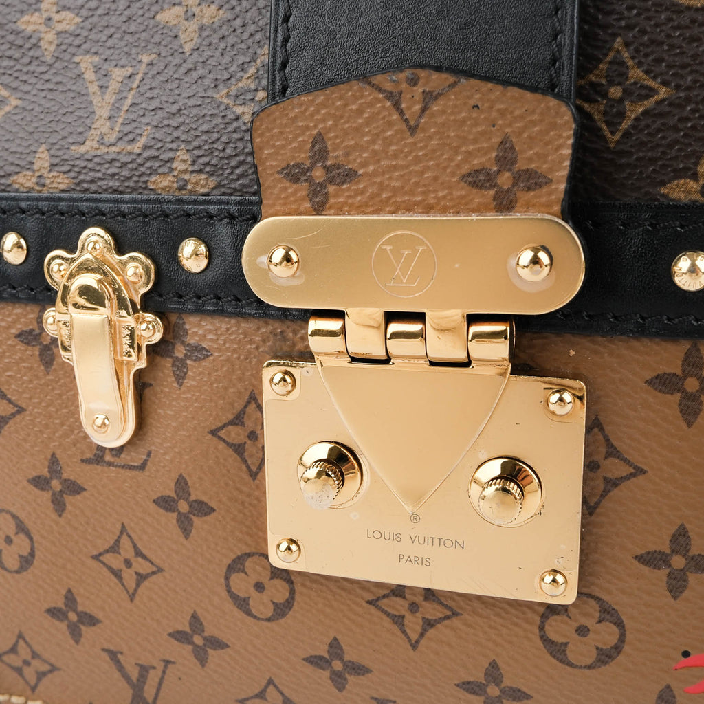 Louis Vuitton Reverse Monogram Trunk Clutch Crossbody Bag