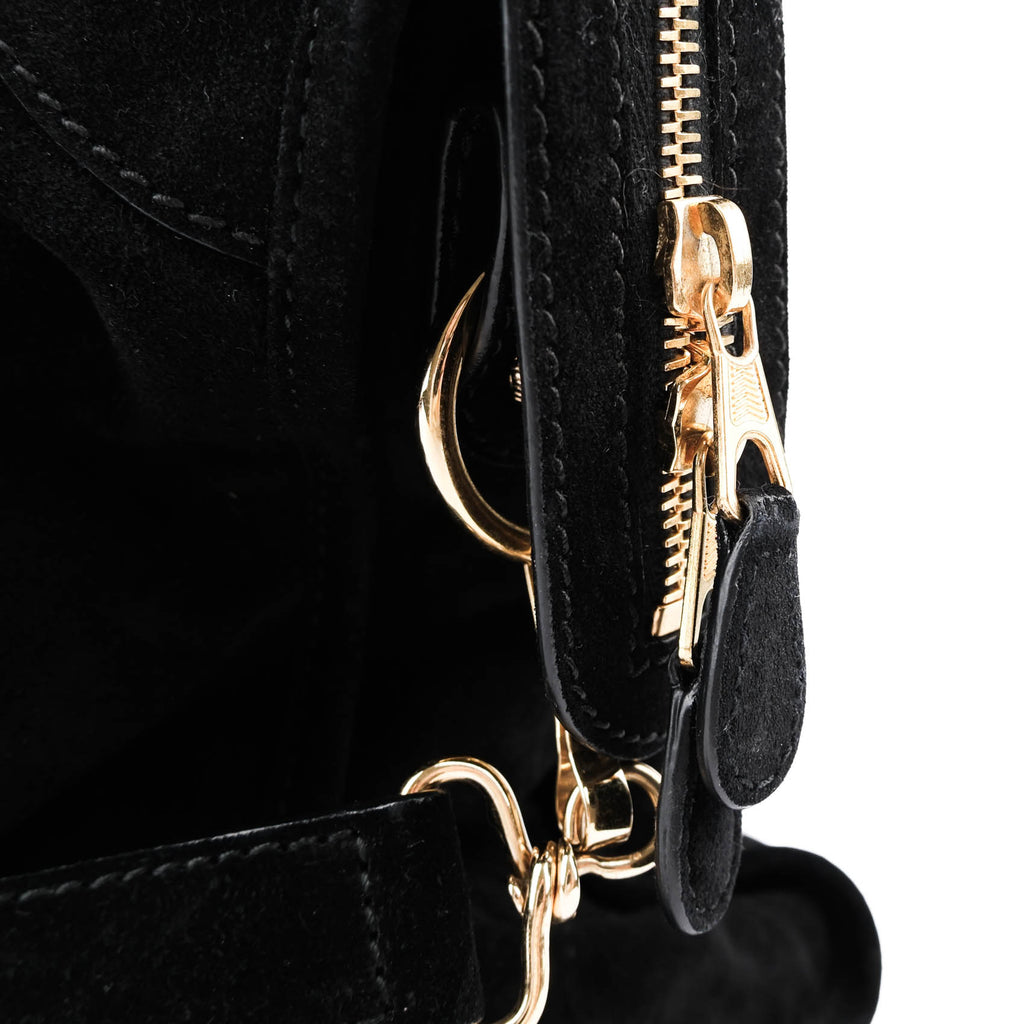 Balenciaga Giant 12 Gold City Black Suede 2-Way 281770 D94JG 1000