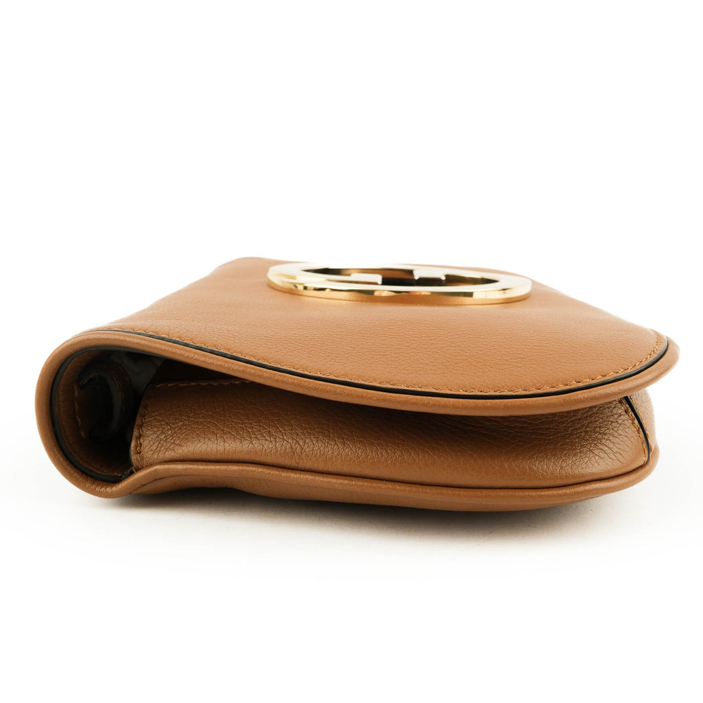 Gucci Blondie small shoulder bag in brown leather