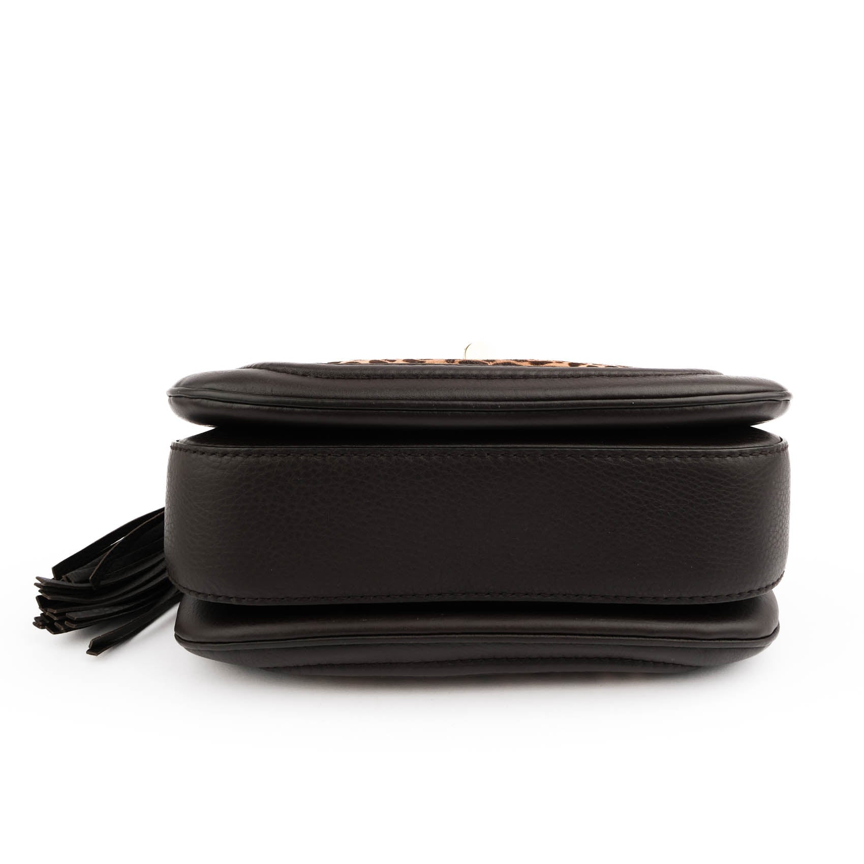 Gucci Bamboo Leopard Hair-Calf 2WAY Top Handle Bag