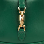 Gucci Jackie 1961 Mini Shoulder Bag Smooth Leather Emerald Green Gold Hardware