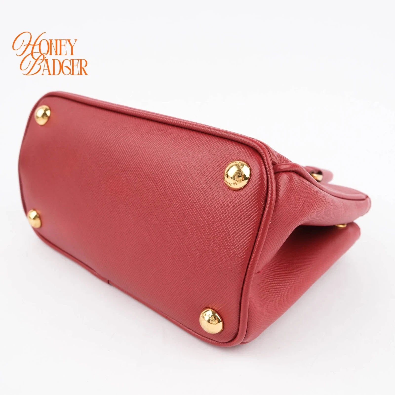 Prada Galleria Mini Red Saffiano Leather Grade A