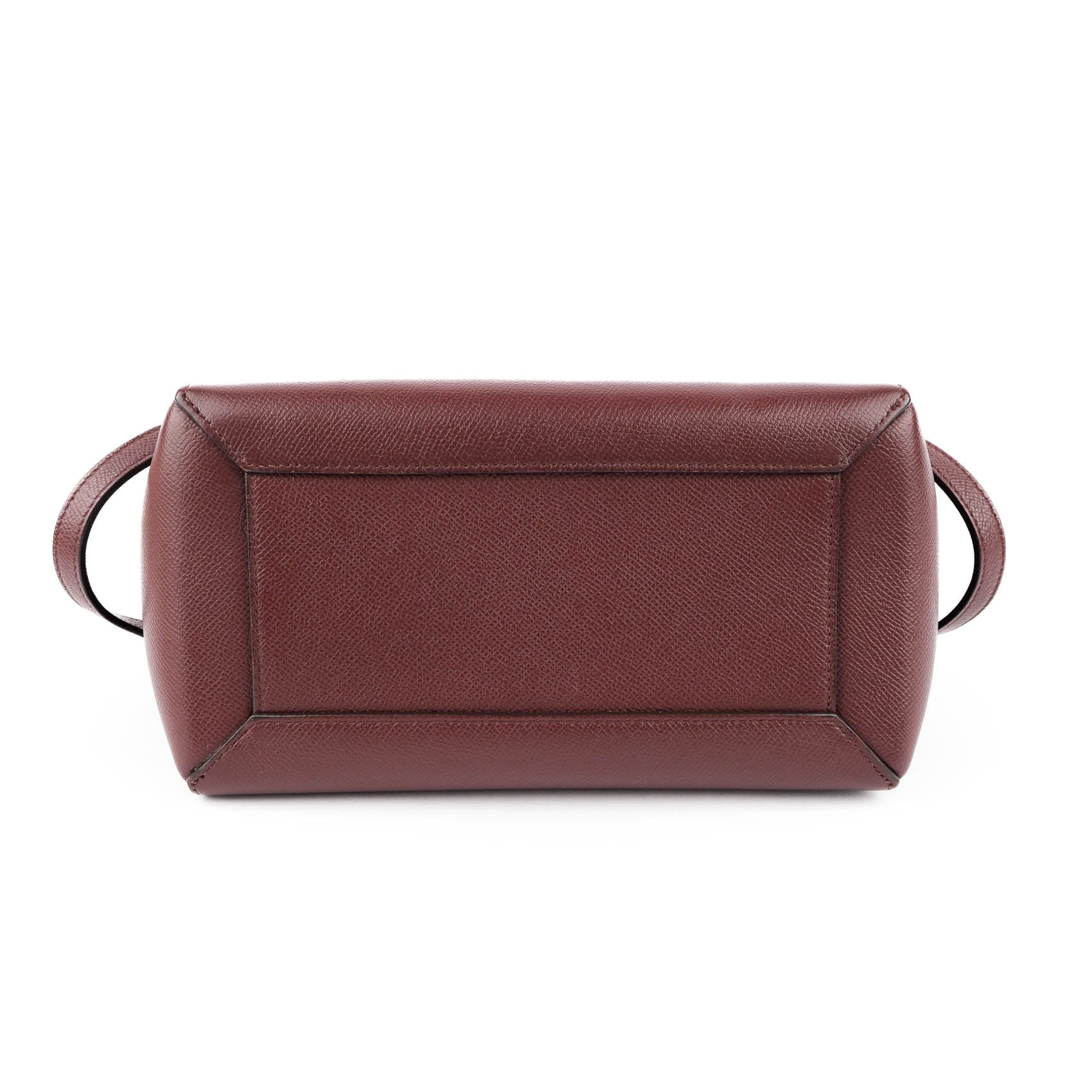 CELINE Micro Belt Bag in Grained Calfskin Burgundy