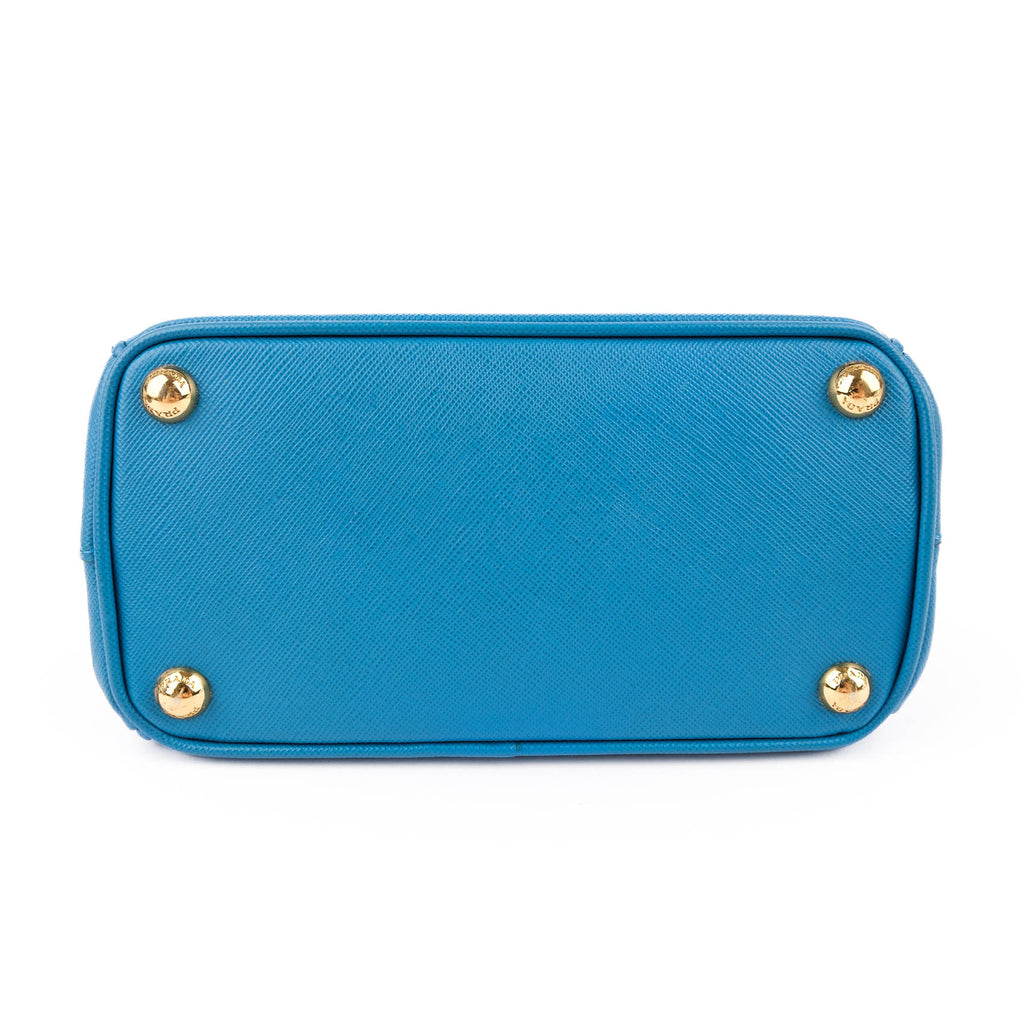 Prada Galleria Saffiano Leather Mini Bag – Vibrant Blue 1BA916
