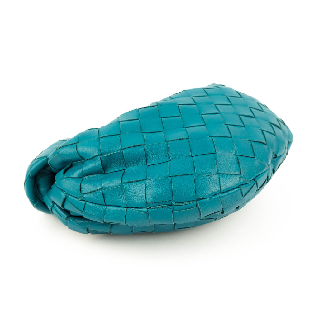 Bottega Veneta Mini Jodie Intrecciato Leather Handbag – Blue