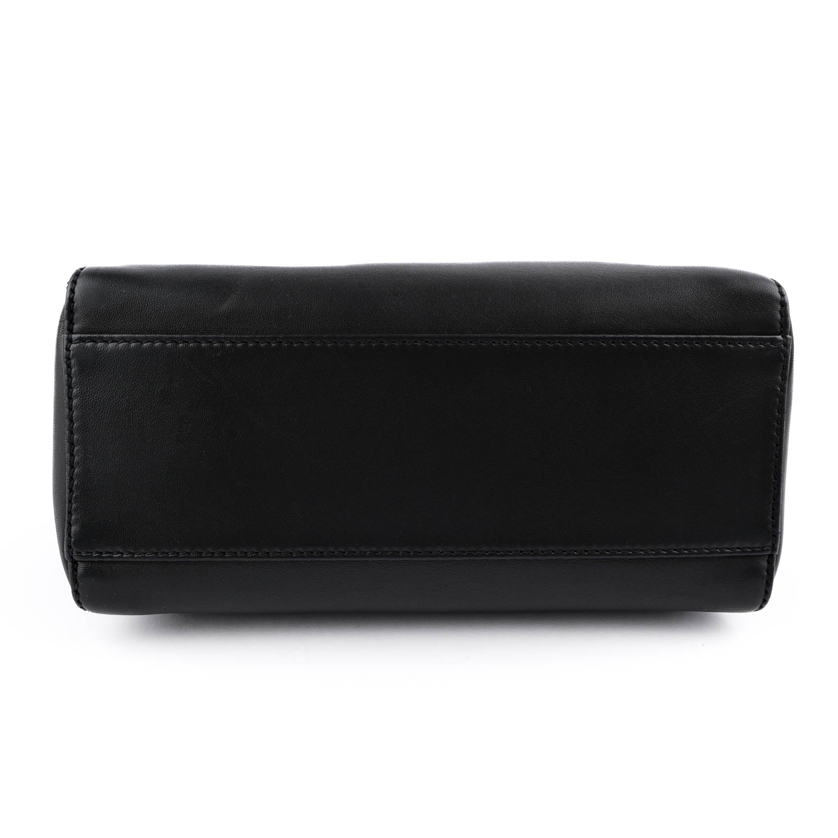 FENDI Mini Peekaboo Black Leather 2WAY Handbag 8BN244