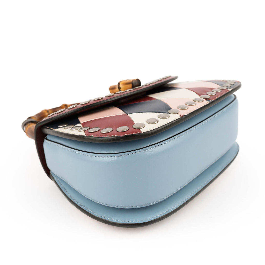 Gucci Bamboo 1947 Mini - Heart Patchwork & Studs Limited Edition