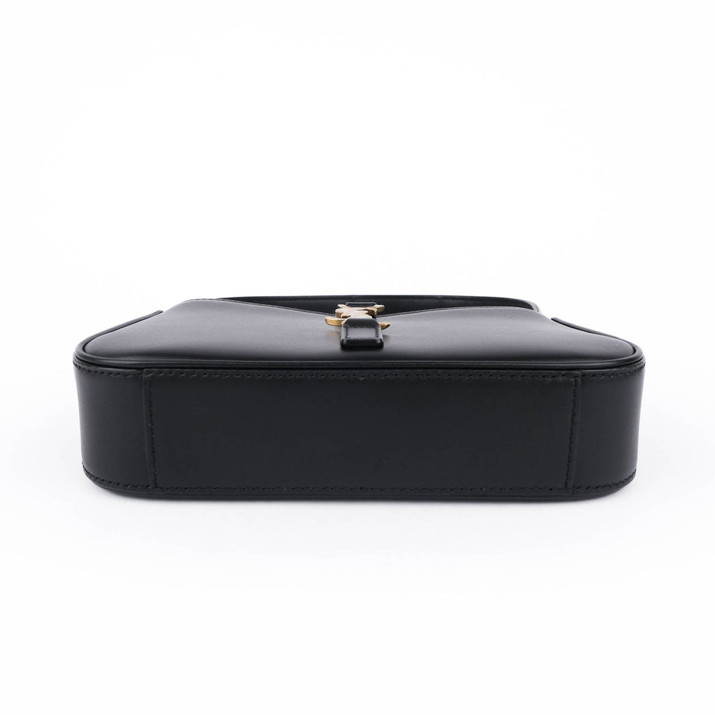 Saint Laurent Le 5 à 7 Small Hobo Bag Smooth Leather Black Gold Hardware 710318