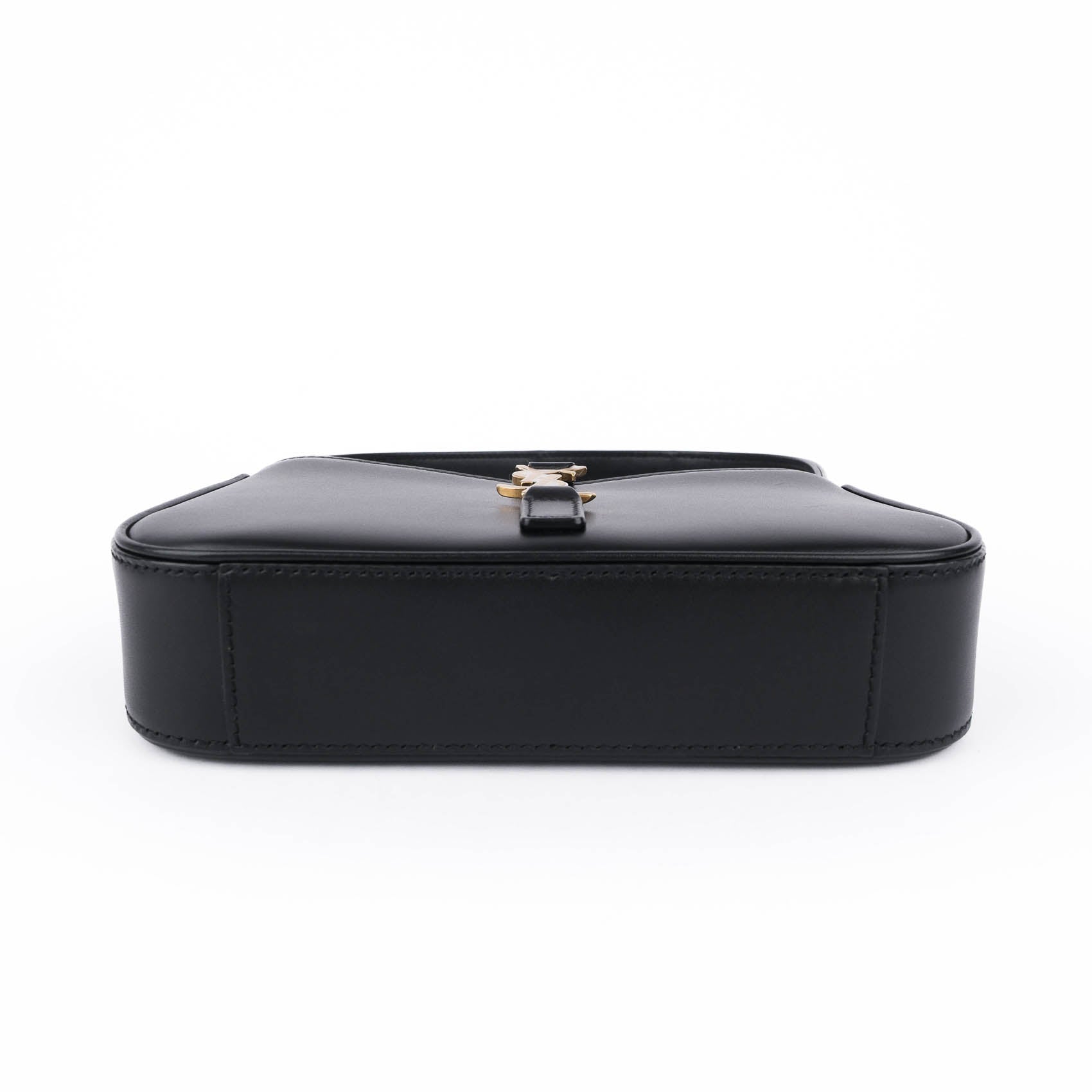 Saint Laurent Le 5 à 7 Small Hobo Bag Smooth Leather Black Gold Hardware 710318