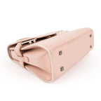 Delvaux Tempête Mini Calfskin Leather 2-Way Handbag (Light Pink / Bicolor)