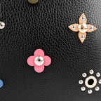 Louis Vuitton Capucines PM M54311 Black Taurillon Leather Monogram Flower Studs 2-Way Handbag RFID