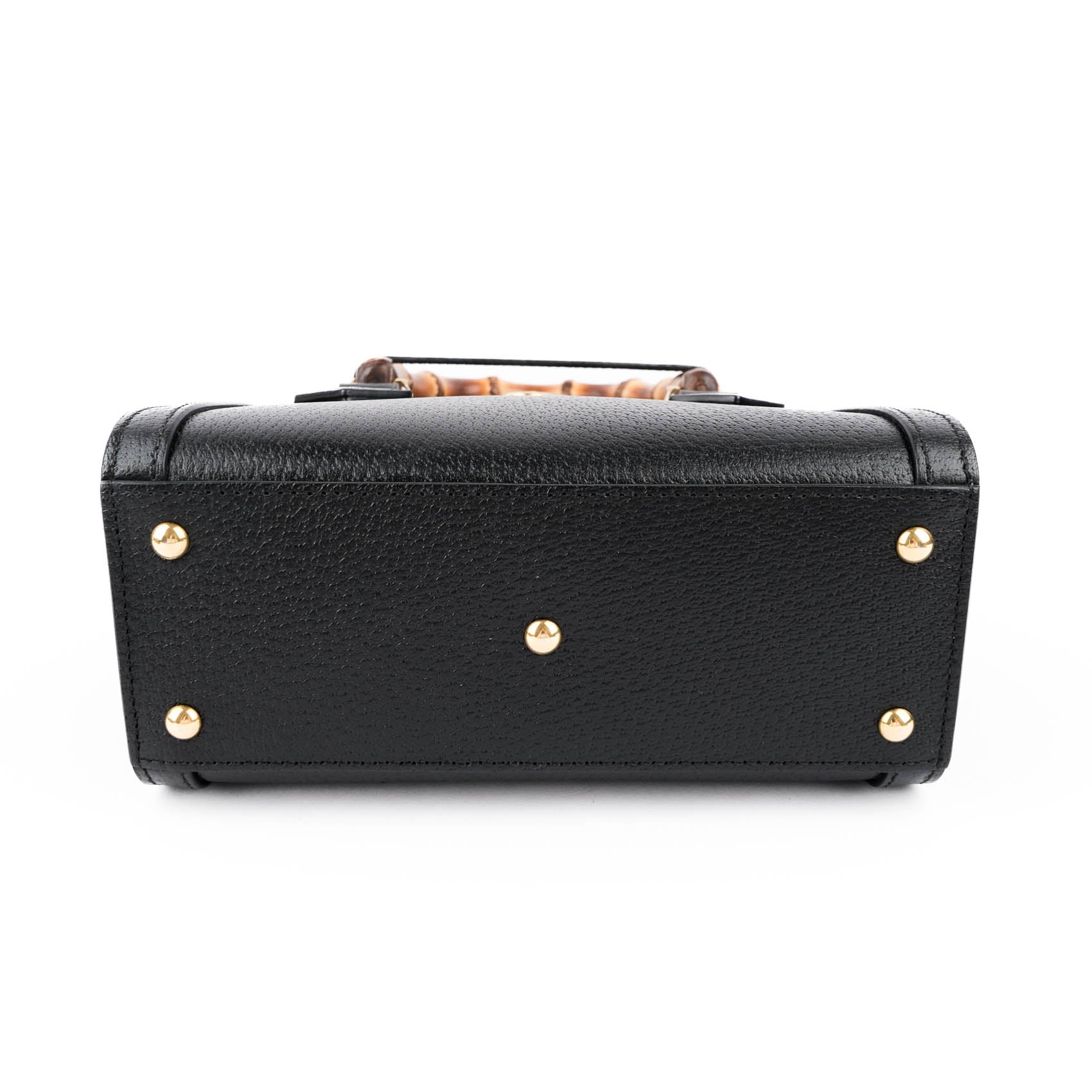 Gucci Diana Mini Handbag - Black Leather with Bamboo Handles