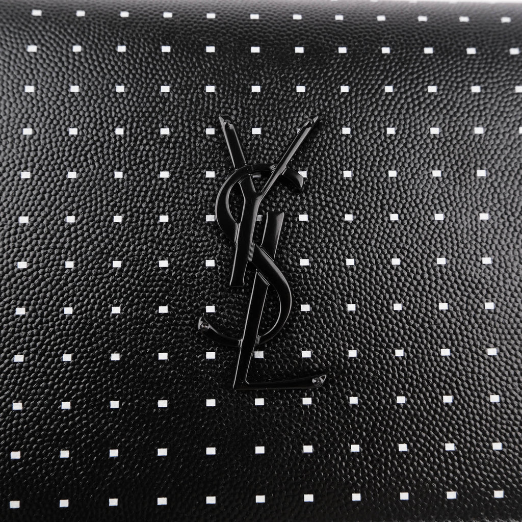 Saint Laurent Kate Medium in Polka Dot Printed Grain de Poudre Leather