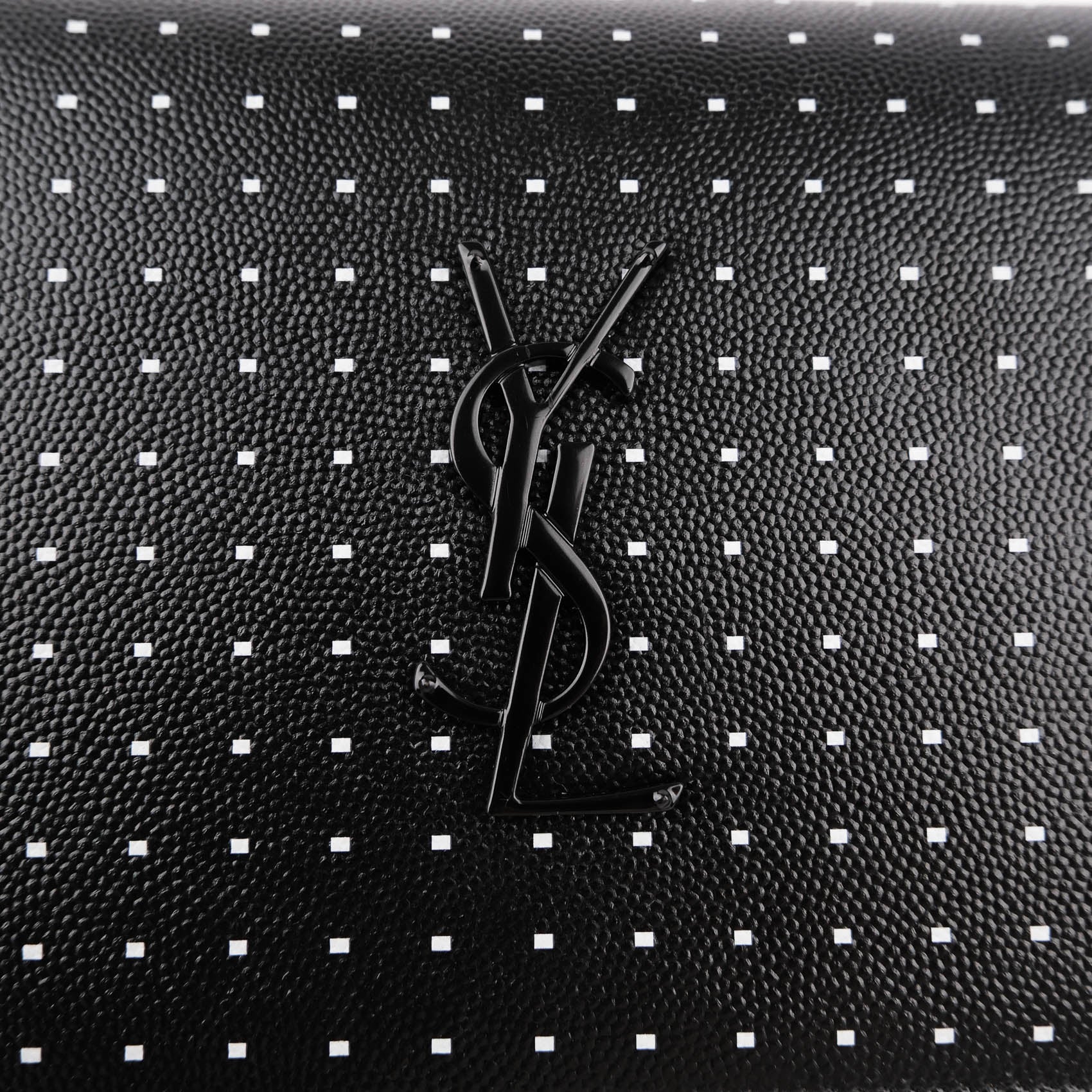 Saint Laurent Kate Medium in Polka Dot Printed Grain de Poudre Leather