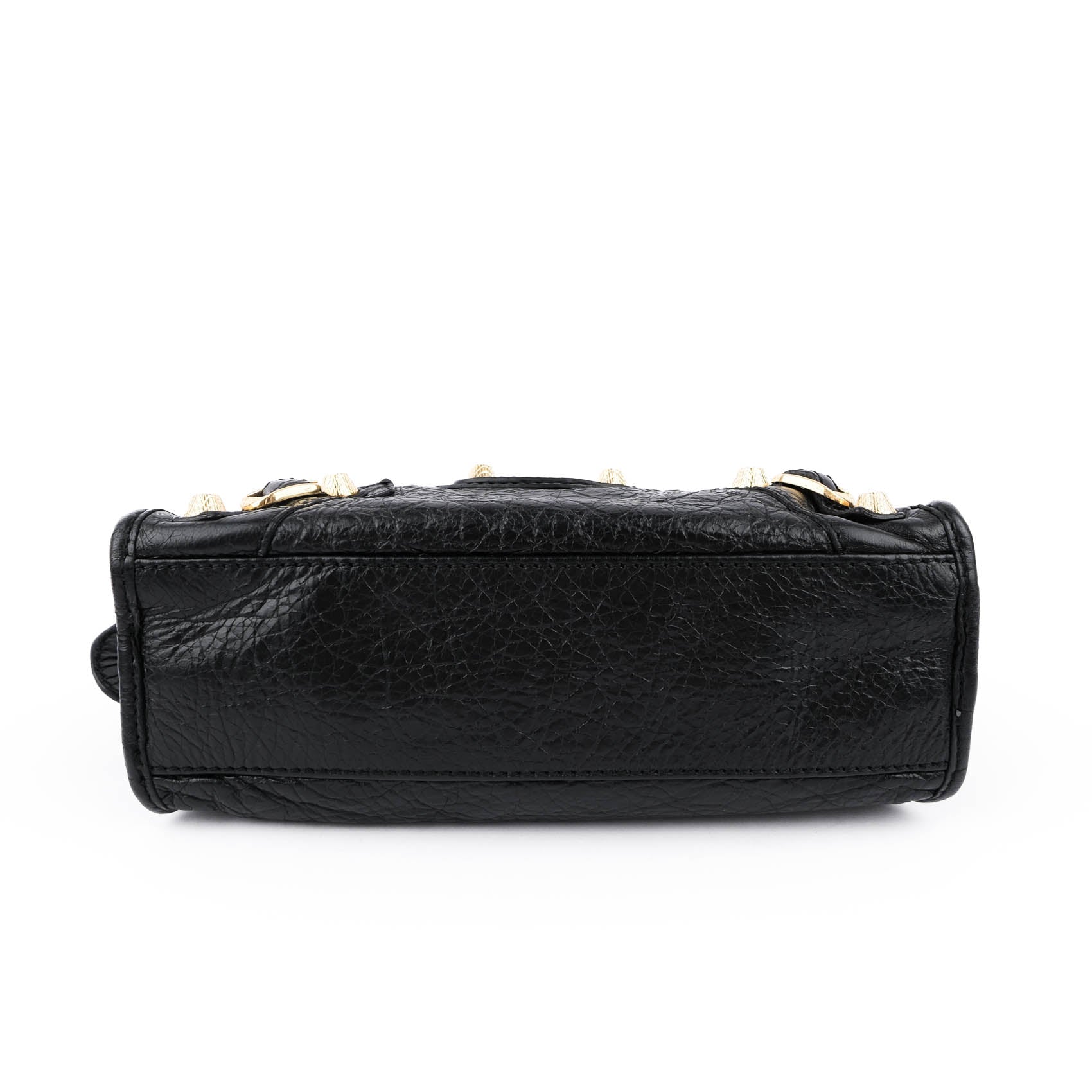 Balenciaga Classic City Mini with Giant 12 Gold Hardware (Black Lambskin)