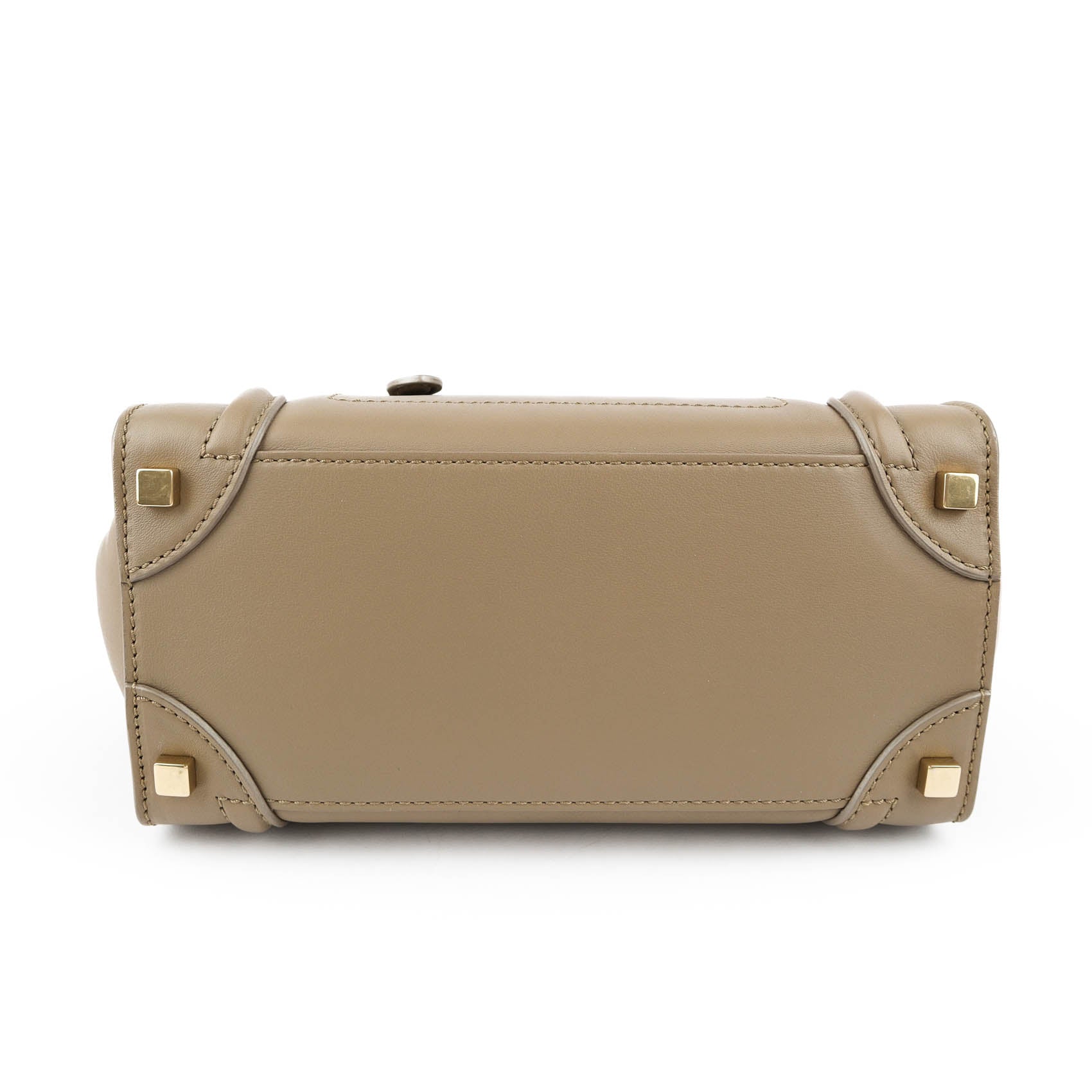 Celine Medium Luggage Tote - Taupe Smooth Leather Gold Hardware