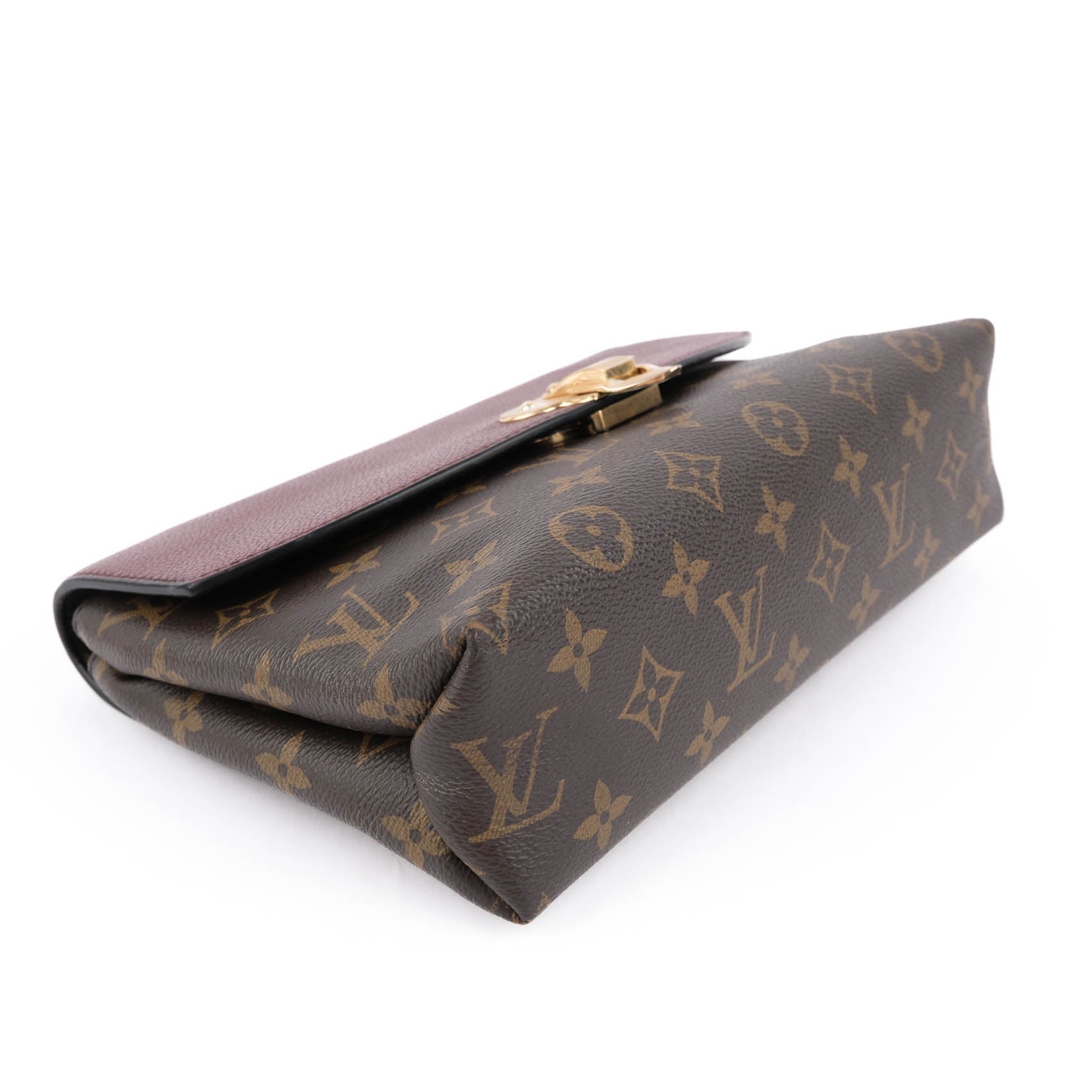 Louis Vuitton Saint Placide Monogram Canvas and Grain Leather in Bordeaux M43715