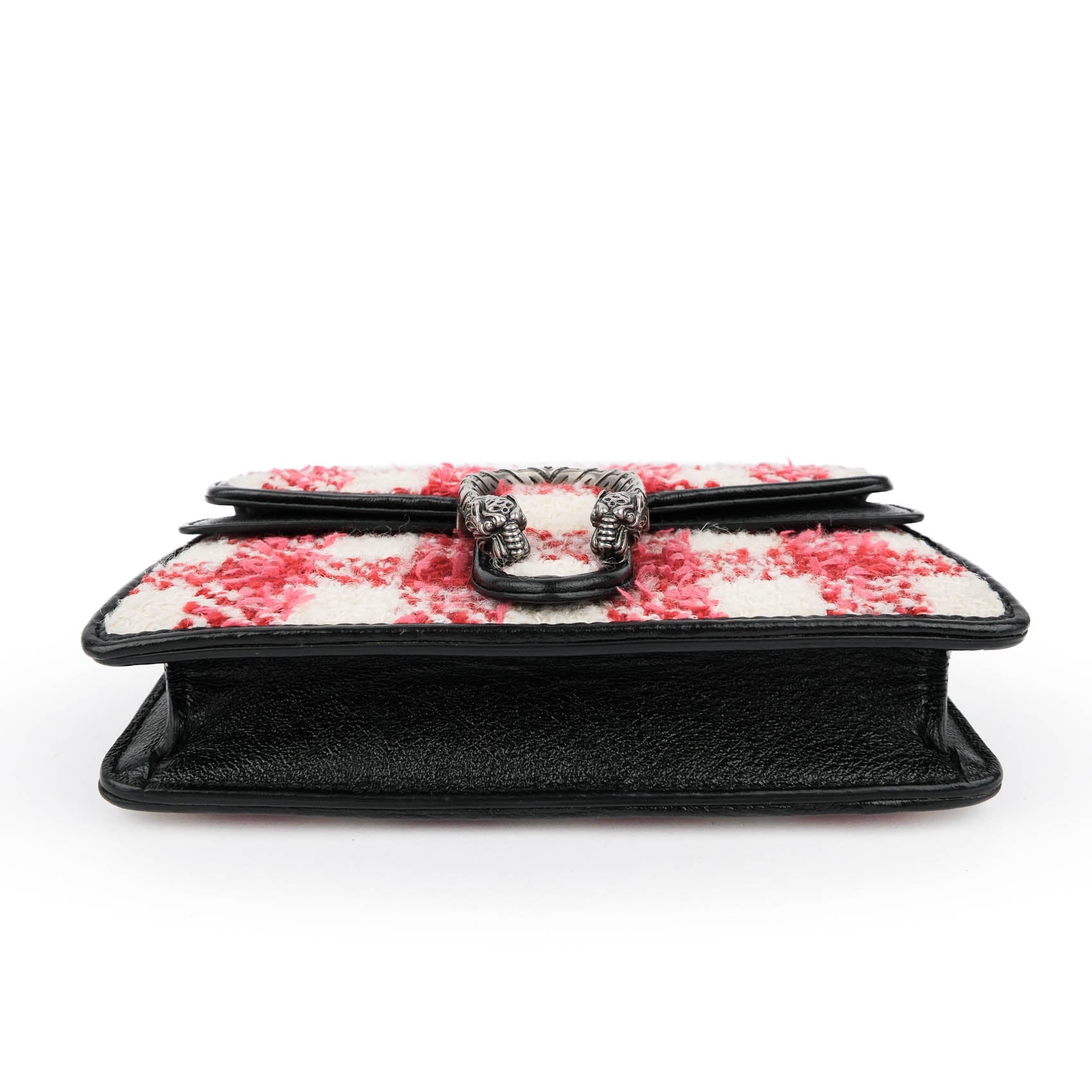 Gucci Dionysus Super Mini Tweed Bag - Red & White Check