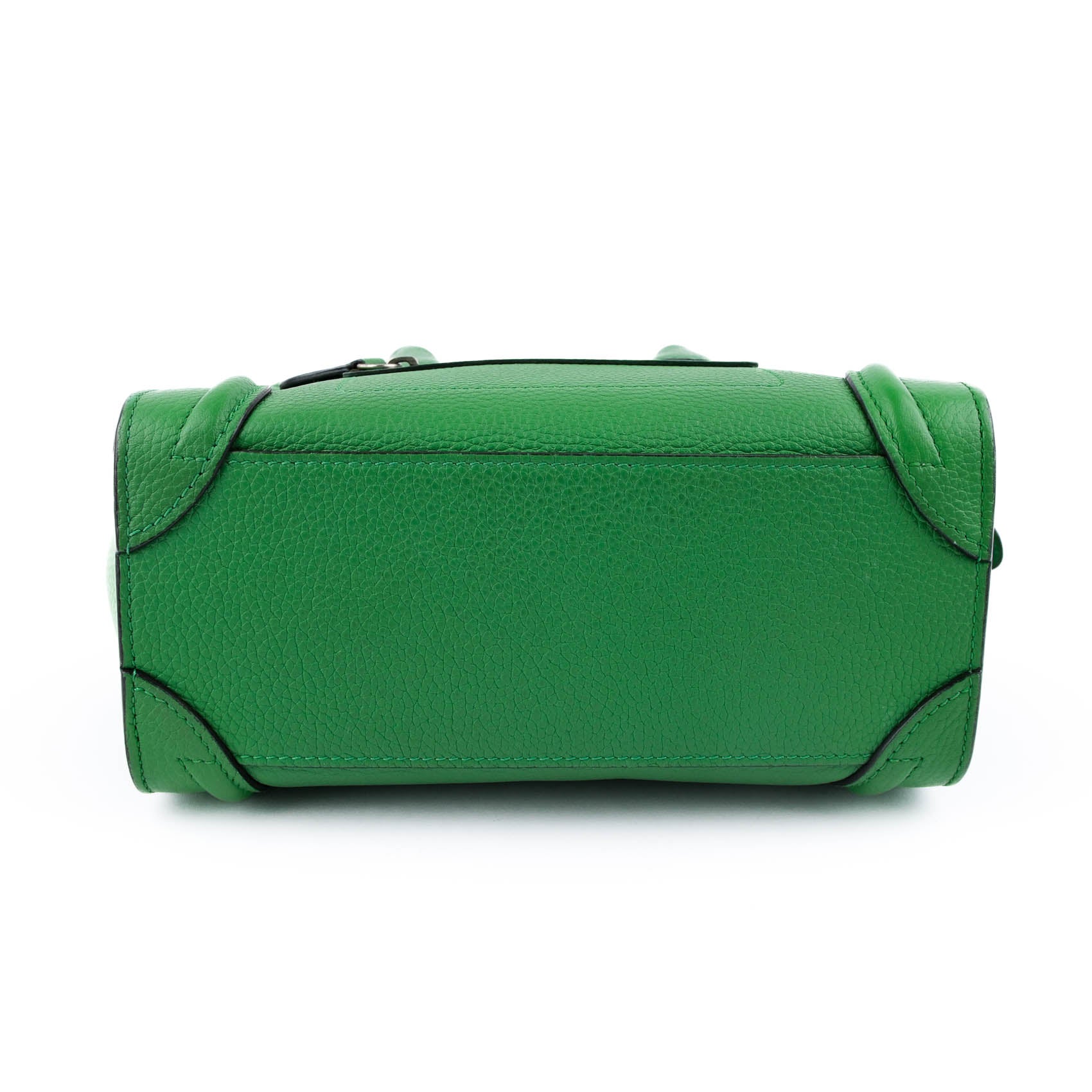 Celine Nano Luggage Bag - Green Drummed Calfskin (Phoebe Philo Era)
