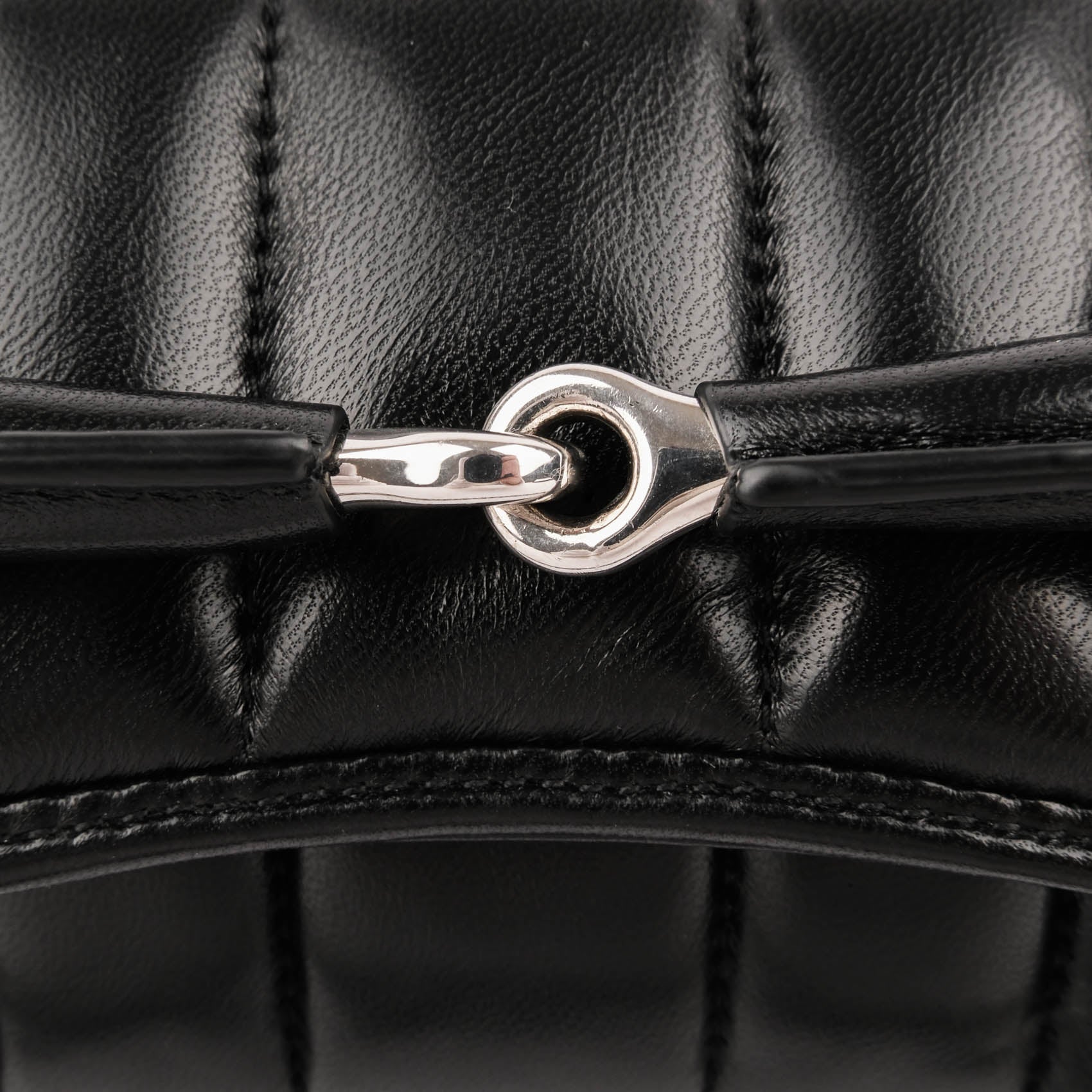 Gucci Small Horsebit Chain Shoulder Bag Black