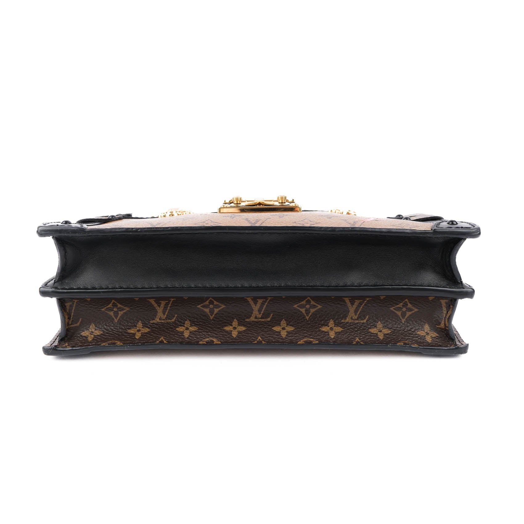 Louis Vuitton Reverse Monogram Trunk Clutch Crossbody Bag