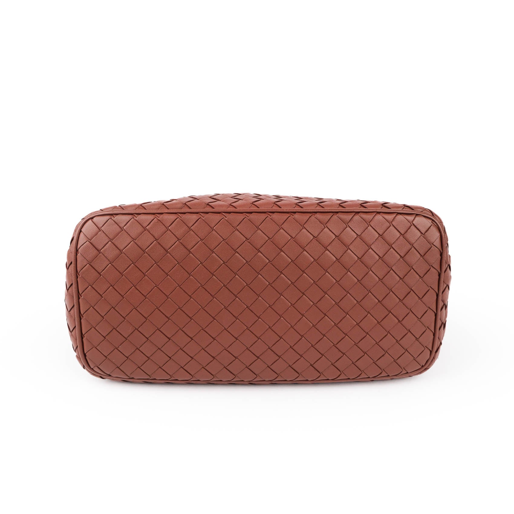 Bottega Veneta Intrecciato Nappa Leather Shoulder Bag – Terracotta Brown