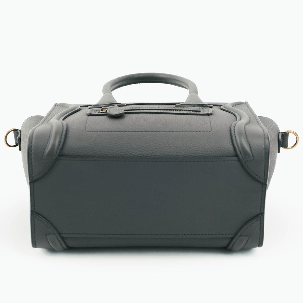 Celine Nano Luggage Bag in Drummed Calfskin