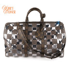 Louis Vuitton Keepall Bandoulière 50 Monogram Chess Brown/Clear Rank A
