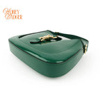 Gucci Jackie 1961 Mini Chain Shoulder Bag Green Patent Leather 699651