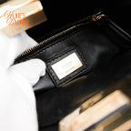 Fendi Peekaboo ISeeU Mini Black Leather 2Way Bag G3507 Rank A