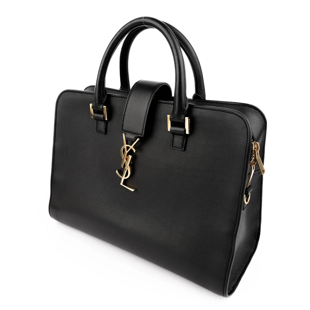 Saint Laurent Cabas Y Baby Smooth Leather Black Rank A