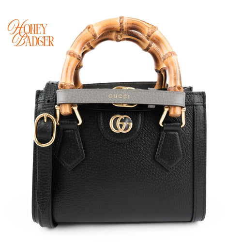 Gucci Diana Mini Leather Black Rank S