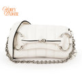 Gucci Horsebit 1955 Small Leather White Silver Hardware Rank S